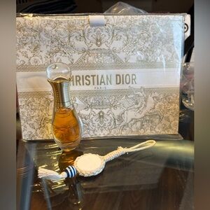 DIOR THREE PIECE BUNDLE - J’adore Roller Pearl/Dior Perfume Stone/Gift Bag/Box